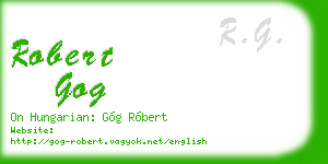 robert gog business card
